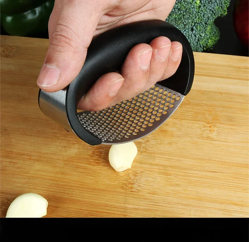 Stainless Steel Garlic Press Crusher Manual Garlic Mincer Chopping Garlic Tool Fruit Vegetable Tools Kitchen Gadget Accessories